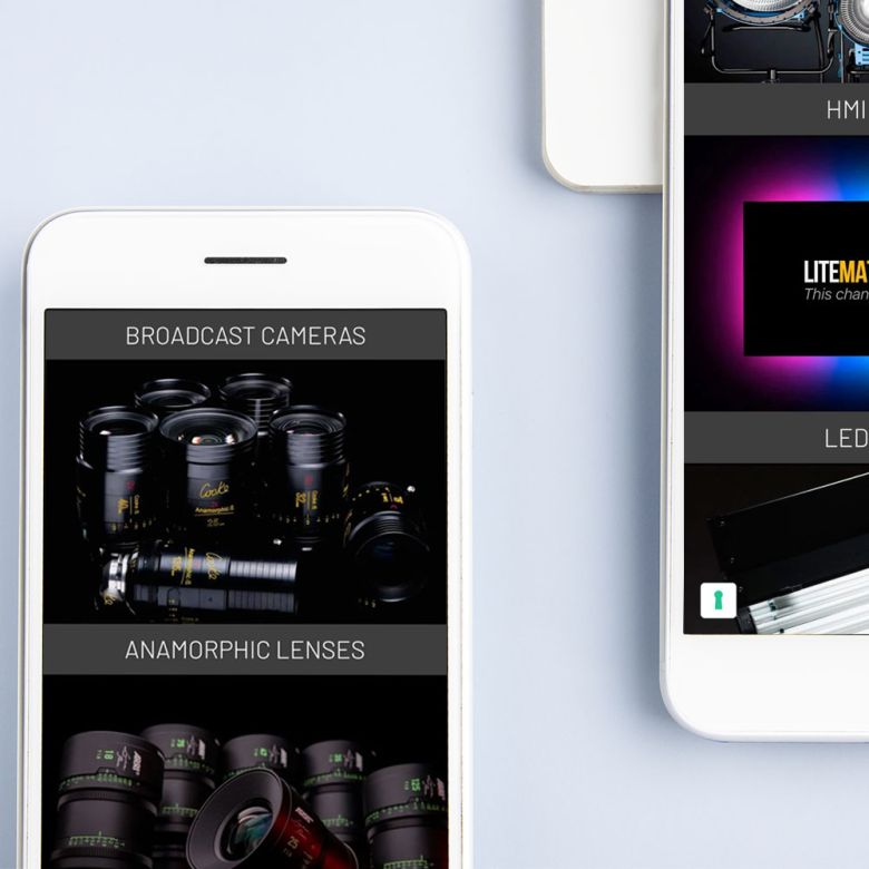 Progetto web Noleggio attrezzature cinematografiche